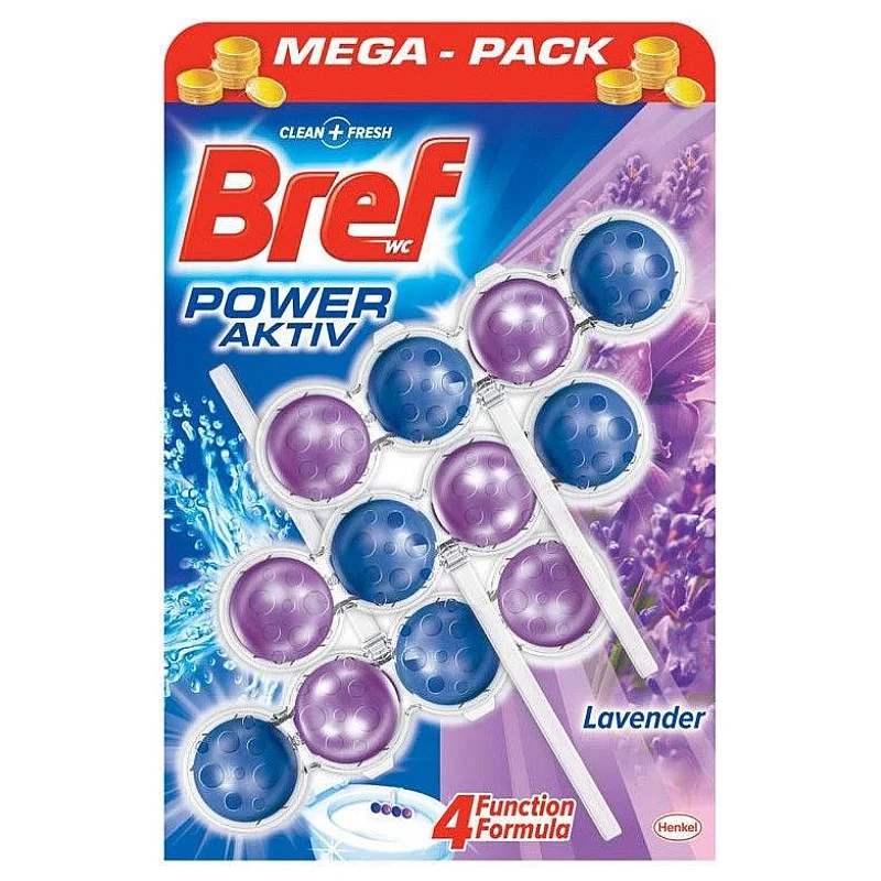 Tual.bloki Bref Power Aktiv Lavender. 3x50 g