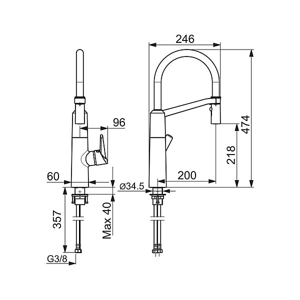 IZLIETNE VIRTUV.FAUCET OPTIMA FLEX.2738F