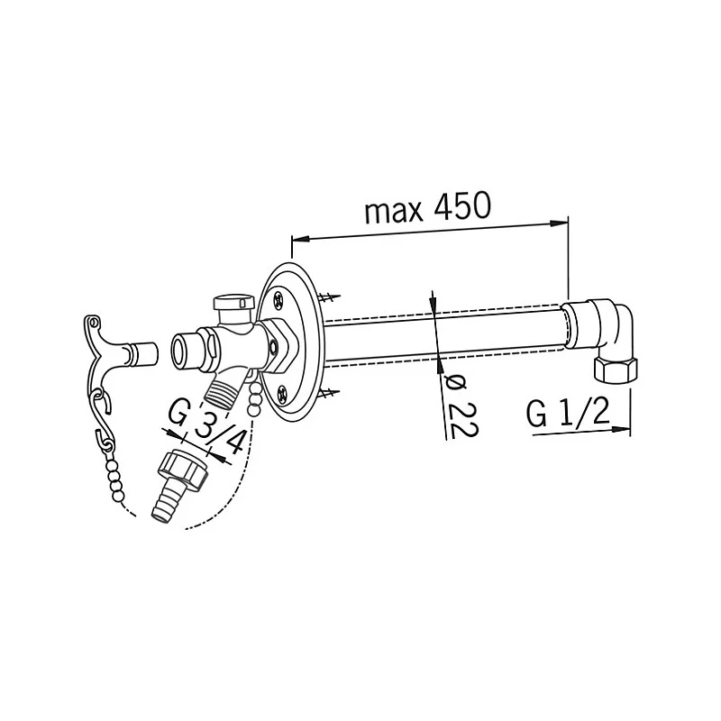 KRĀNS DĀRZA VALVE 431716