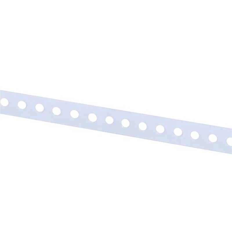 Tvirtinimo juosta. perforuota. 12 x 0.7 mm. 3 m. balta