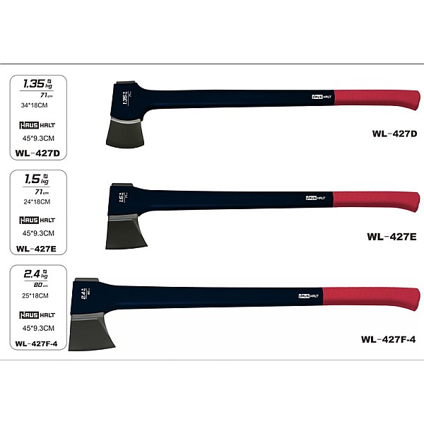 CHOPPING AXE HAUSHALT 1.35 KG. 71 CM