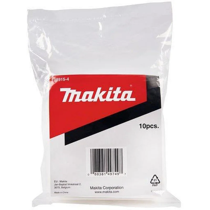 Filtrai Makita 198915-4 siurbliams (10 vnt.) Filtrai Makita 198915-4 siurbliams (10 vnt.)