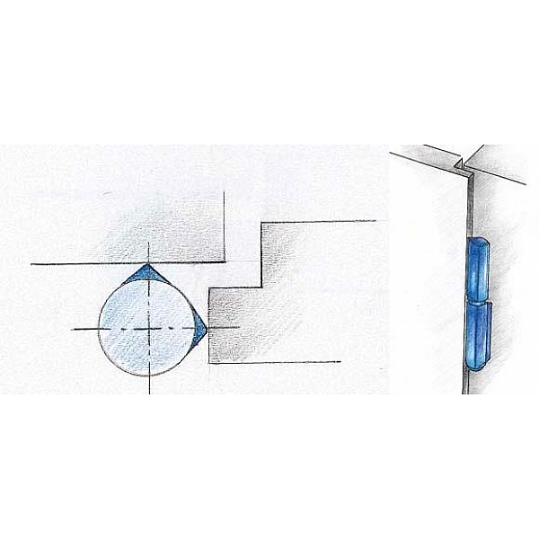 HINGE TO WELD 100MM FIXED PIN- ZINC PL