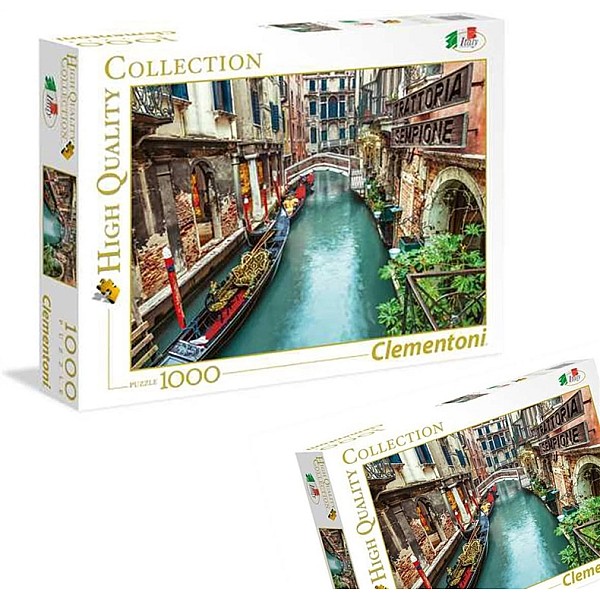 Puzle Clementoni High Quality Venice Canal 39458. 1000 gab