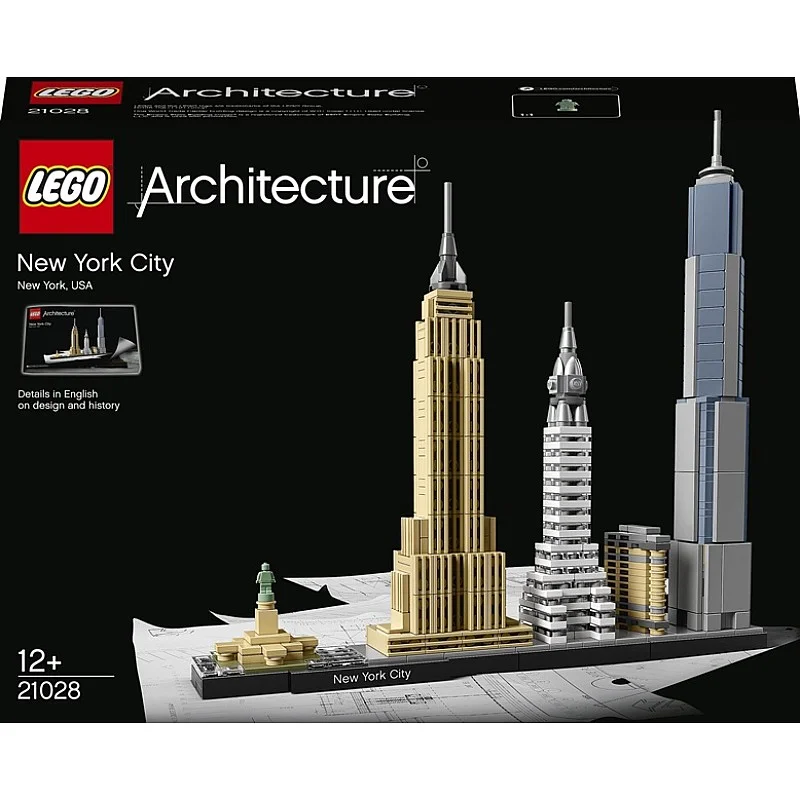 Konstruktorius LEGO Architecture Niujorkas 21028. 598 vnt.
