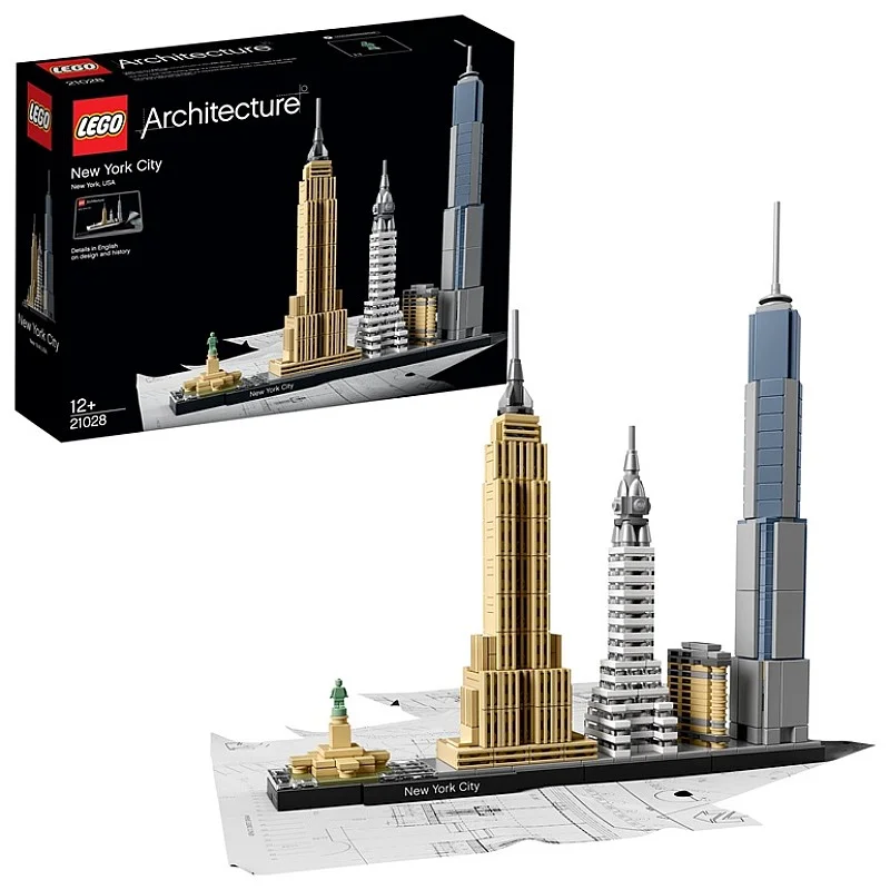 Konstruktorius LEGO Architecture Niujorkas 21028. 598 vnt. Konstruktorius LEGO Architecture Niujorkas 21028. 598 vnt.