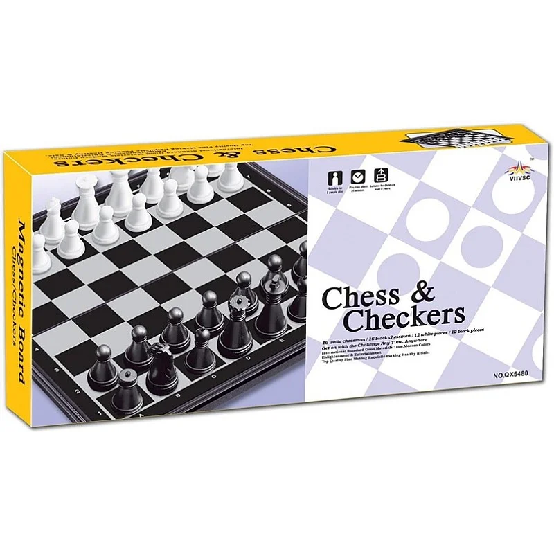 SN Checkers&Chess Magnetic Board QX5480