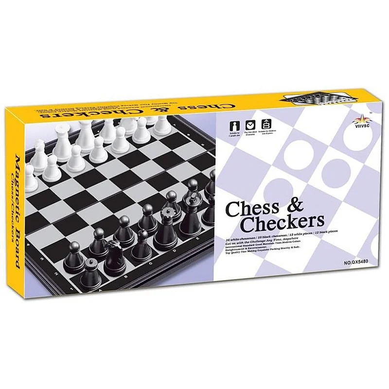 SN Checkers&Chess Magnetic Board QX5480