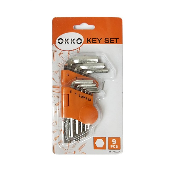 HEXAGONA KEY SET HH F-70002A 9PCS 1.5-10