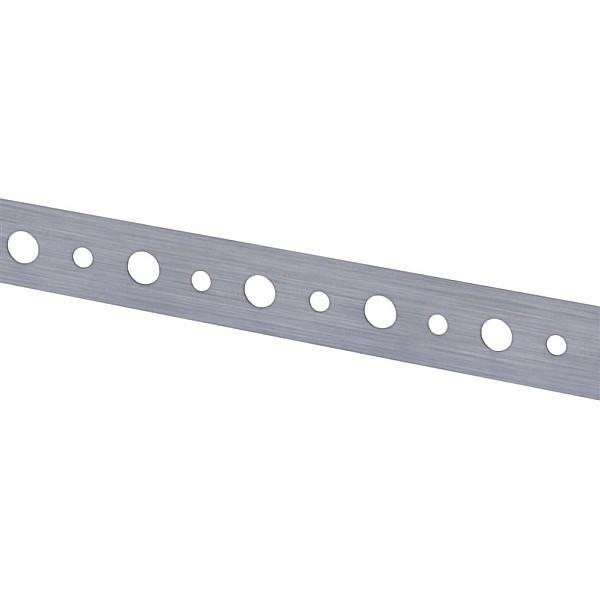 STEEL STRAP 25X0.5/10M 2 HOLES 90023