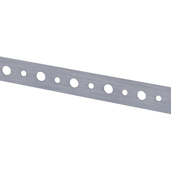 STEEL STRAP 25X1.0/10M 2 HOLES 90027