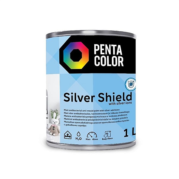 PAINT PENTACOLOR SILVER SHIELD 1L