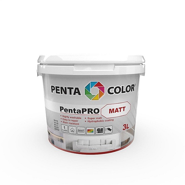 PAINT PENTACOLOR PENTAPRO MATT BALT 3L