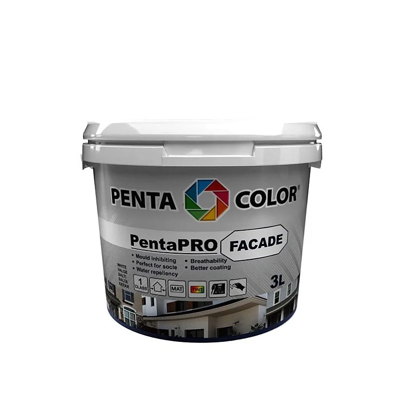 Dažai Pentacolor Pentapro Facade. balta. 3 l