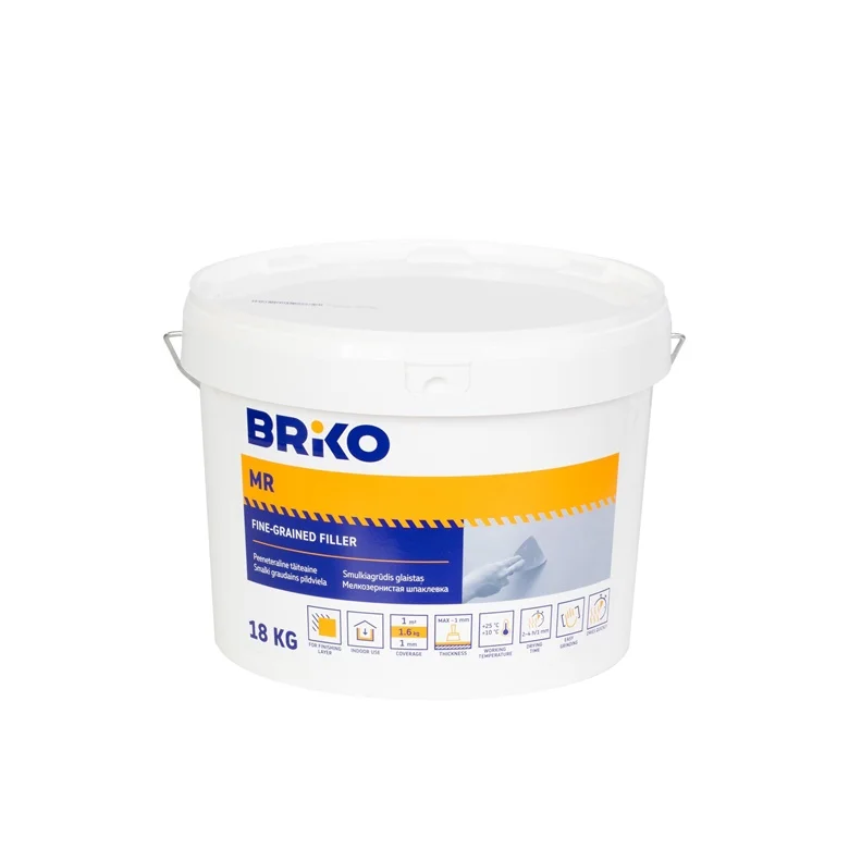 FILLER BRIKO 18 KG WITH MARBLE AGGREG