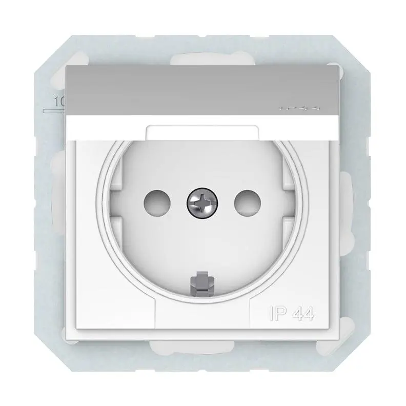 Kištukinis lizdas VILMA QR1000. baltos spalvos. IP44 Kištukinis lizdas VILMA QR1000. baltos spalvos. IP44