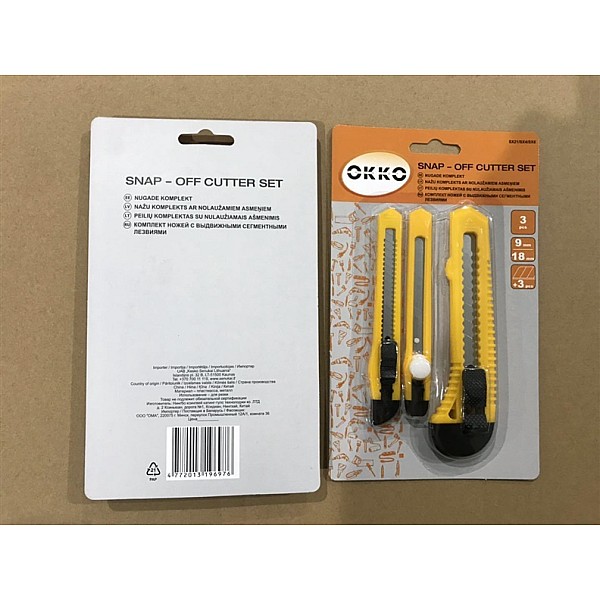 SNAP-OFF CUTTER SET 3 PCS.