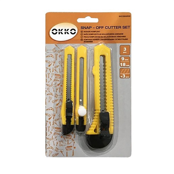 SNAP-OFF CUTTER SET 3 PCS.