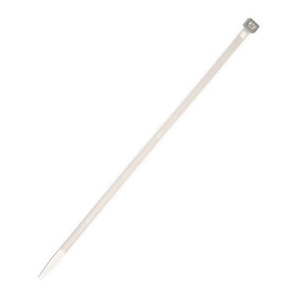 CABLE TIES 300X7.5 ELMATIC WHITE 100PCS