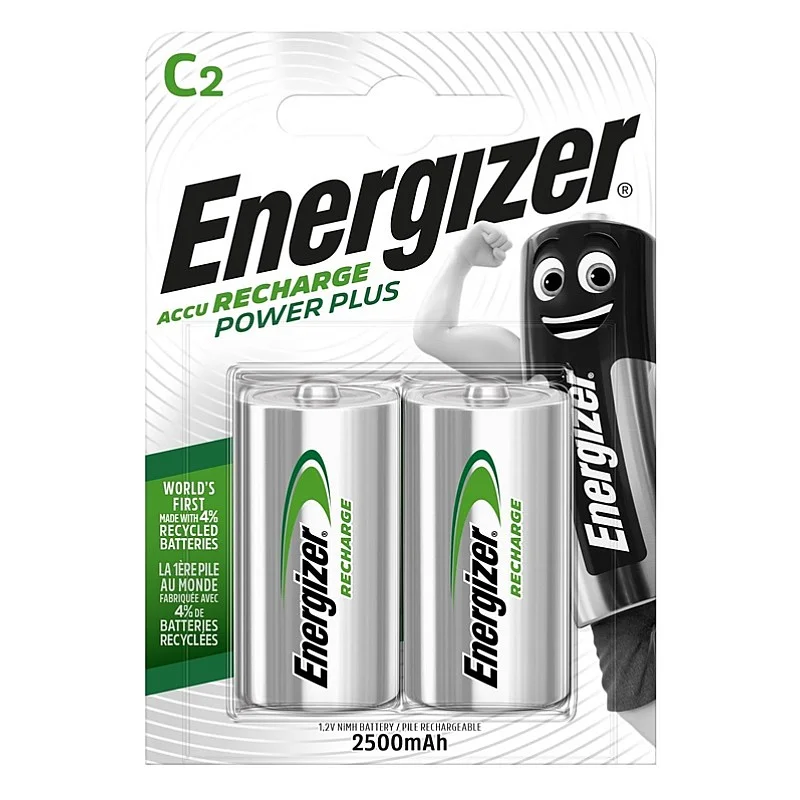 Kraunami elementai Energizer C 2500 mAh. 2 vnt.