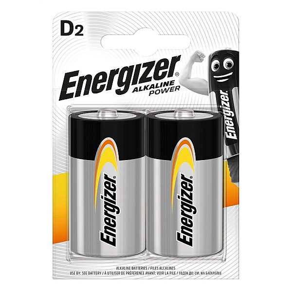 BATTERY ENERGIZER BASE D ALK1.5V B2