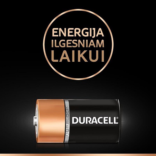 Elementai Duracell. LR14. 2 vnt.