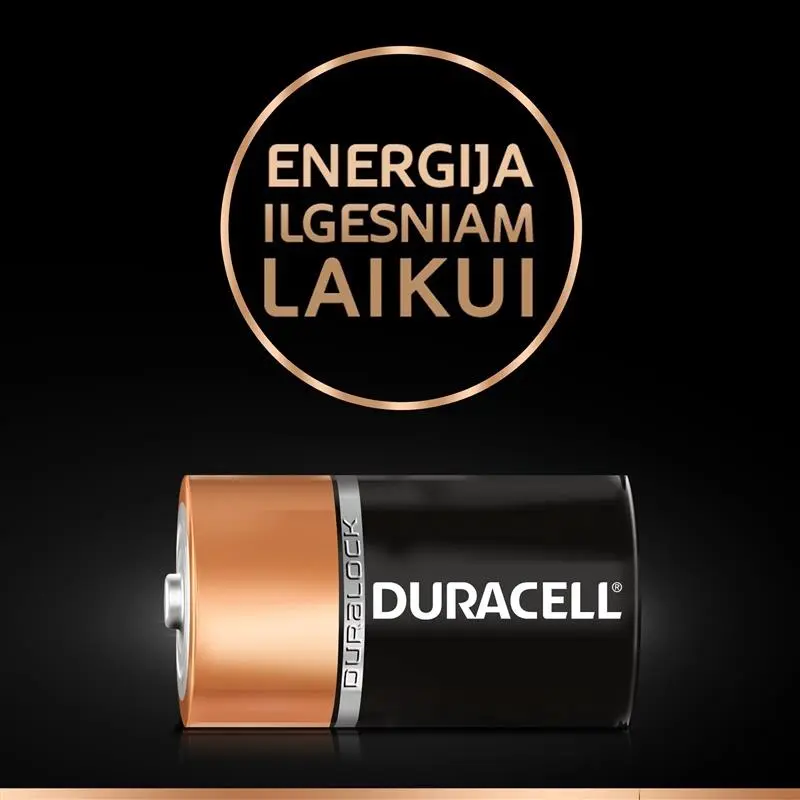 Elementai DURACELL. D/LR20. 1.5V. 2 vnt. Elementai DURACELL. D/LR20. 1.5V. 2 vnt.