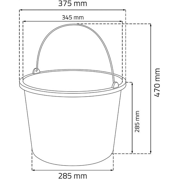 BUCKET WITH FUNNEL 20L