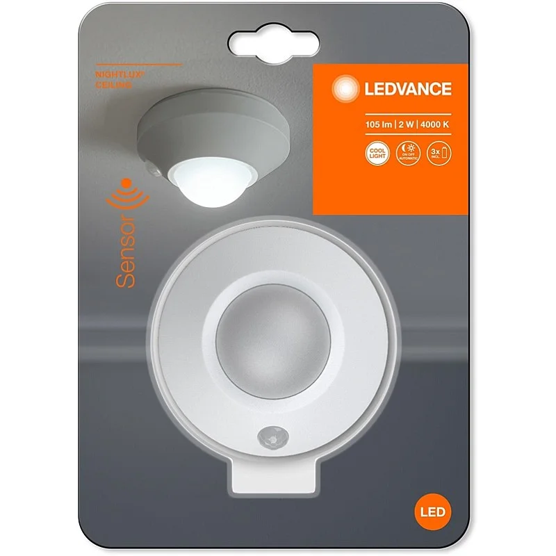 GAISMEKLIS LEDVANCE NIGHTLUX CEILING. LED. 3XAAA GAISMEKLIS LEDVANCE NIGHTLUX CEILING. LED. 3XAAA