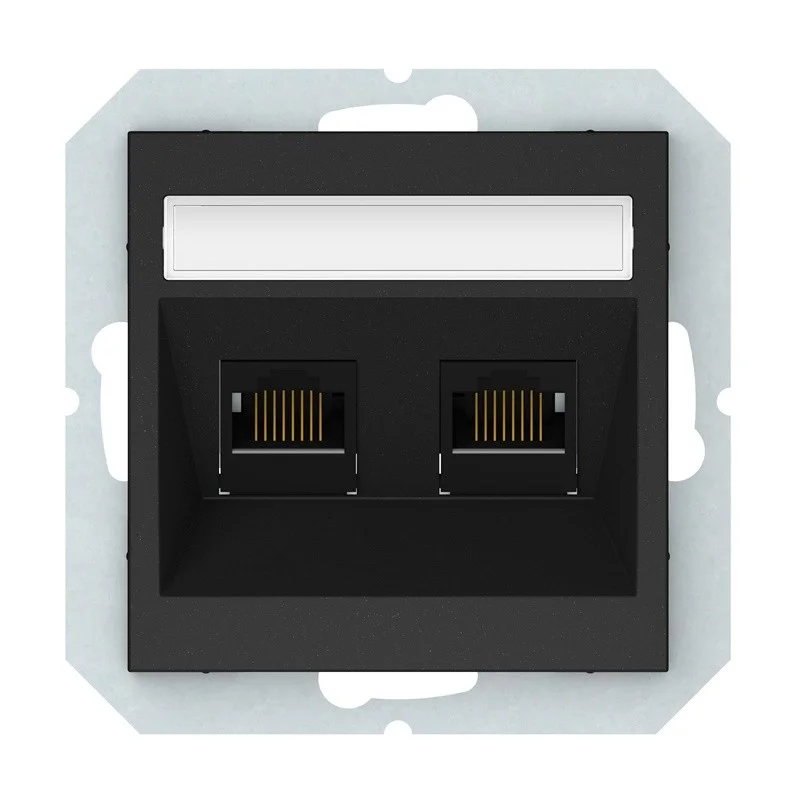 COMP. SOCKET BLACK KLRJ45-26E2-02 QR1000 COMP. SOCKET BLACK KLRJ45-26E2-02 QR1000