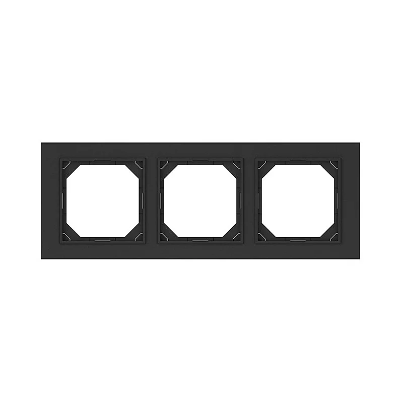 Trivietis rėmelis VILMA QR1000. matinės juodos spalvos Trivietis rėmelis VILMA QR1000. matinės juodos spalvos