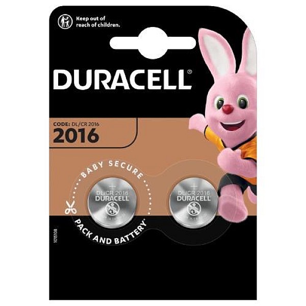 Elementai Duracell. CR2016. 3 V. 2 vnt.