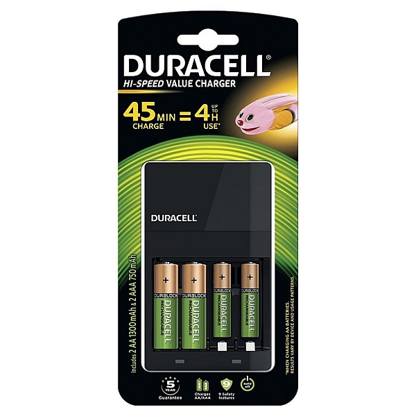 BATTERY CHARGER DURACELL CEF14+2AA +2AAA