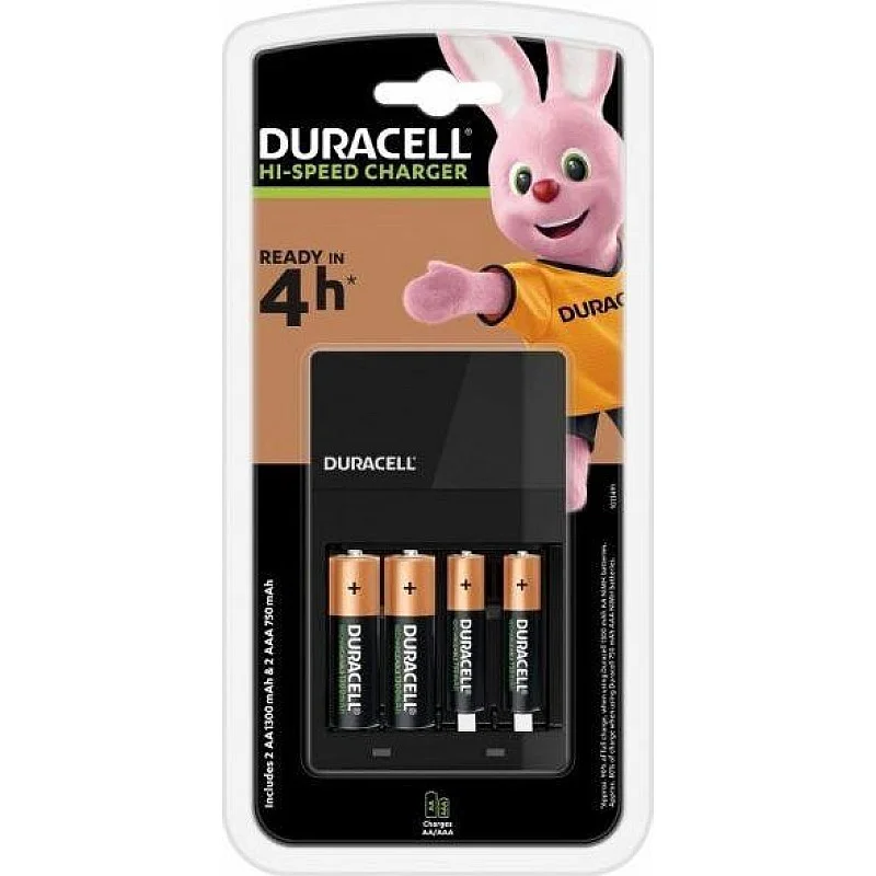 Įkr. elementų kroviklis DURACELL. AA/AAA tipo baterijoms Įkr. elementų kroviklis DURACELL. AA/AAA tipo baterijoms