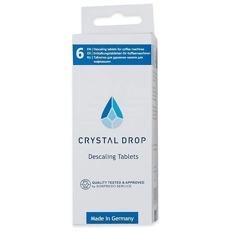 Kavos aparatų nukalkinimo tabletės Crystal Drop (6)