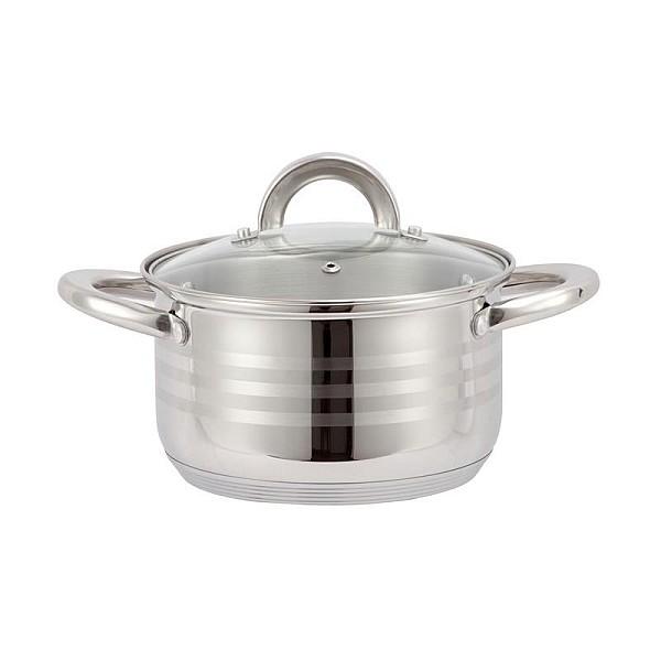 CASSEROLE WITH LID2.5L 18X10.5 DOMOLETTI