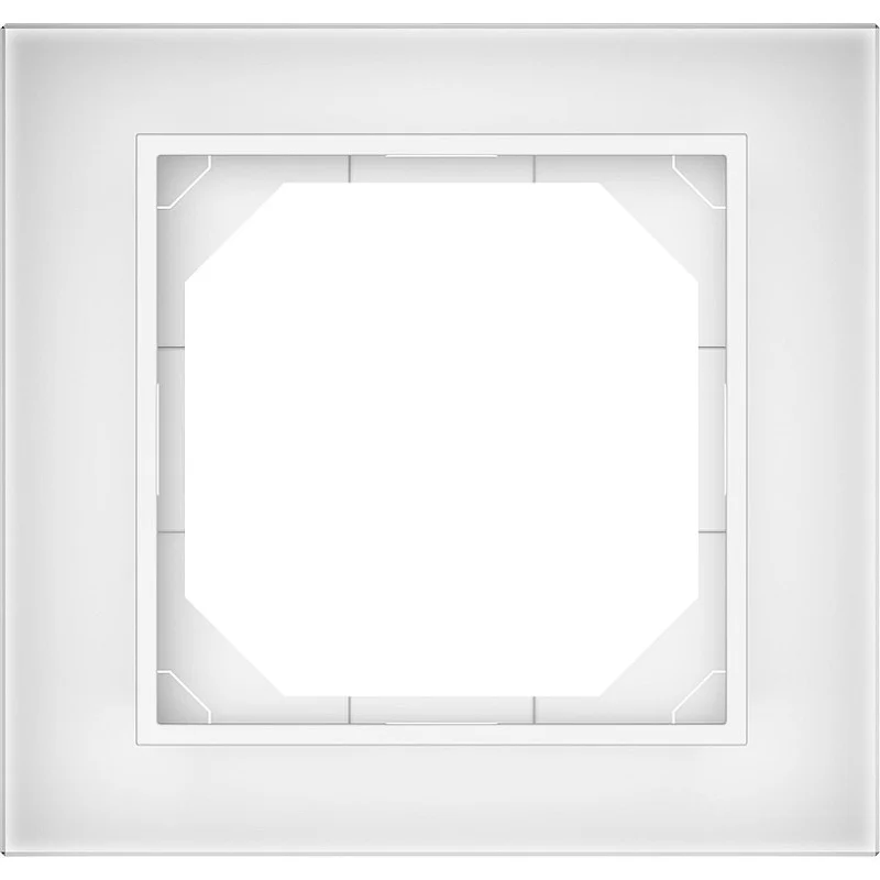 Vienvietis rėmelis VILMA QR1000. baltas stiklas Vienvietis rėmelis VILMA QR1000. baltas stiklas