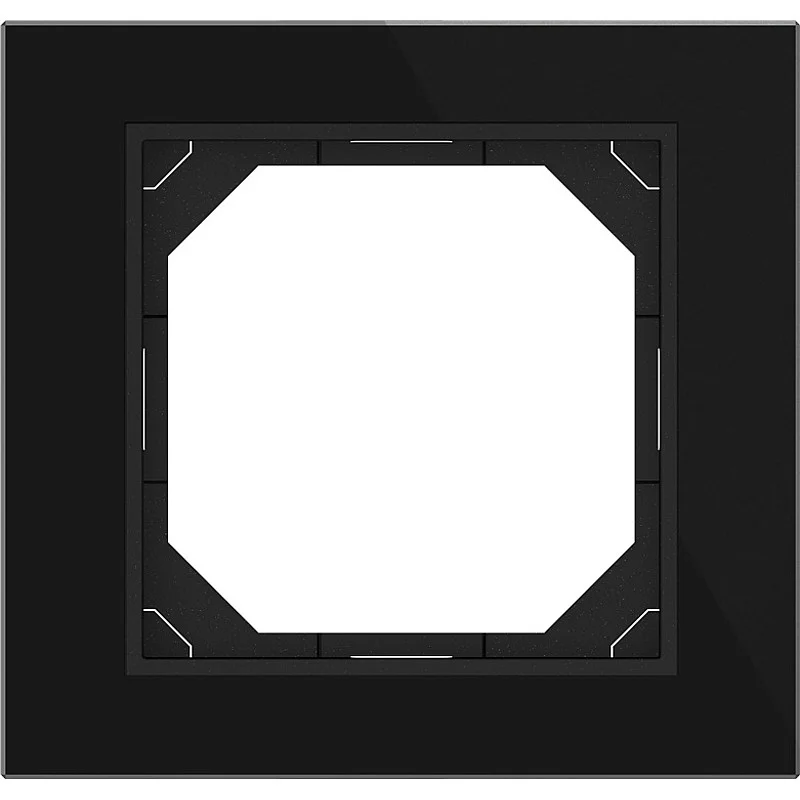 Vienvietis rėmelis VILMA QR1000. juodas stiklas Vienvietis rėmelis VILMA QR1000. juodas stiklas