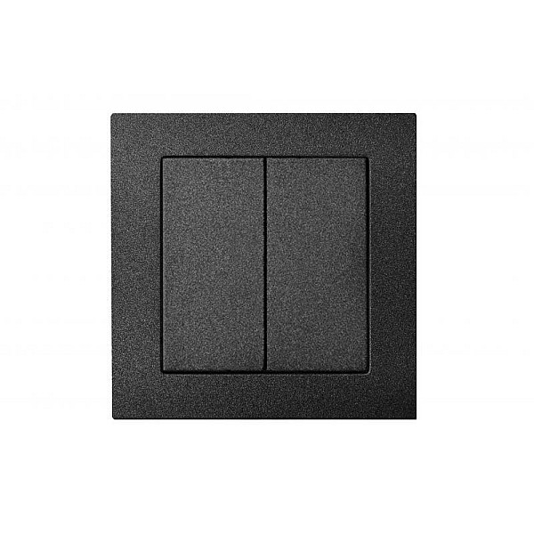 TWO WAY SWITCH IP6+6-10-201-01 BLACK EP