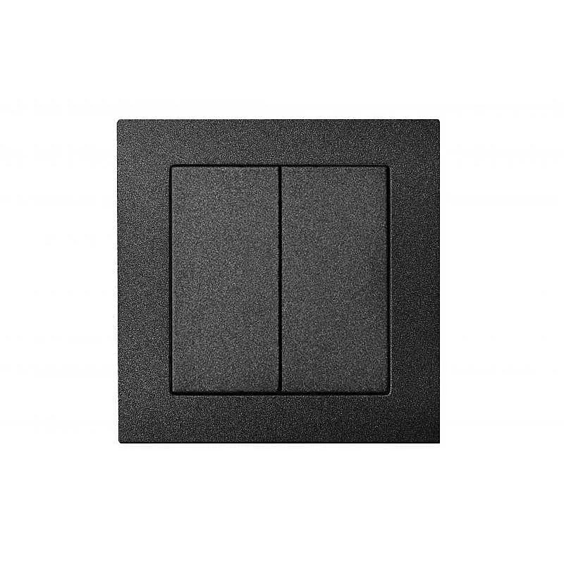 TWO WAY SWITCH IP6+6-10-201-01 BLACK EP TWO WAY SWITCH IP6+6-10-201-01 BLACK EP