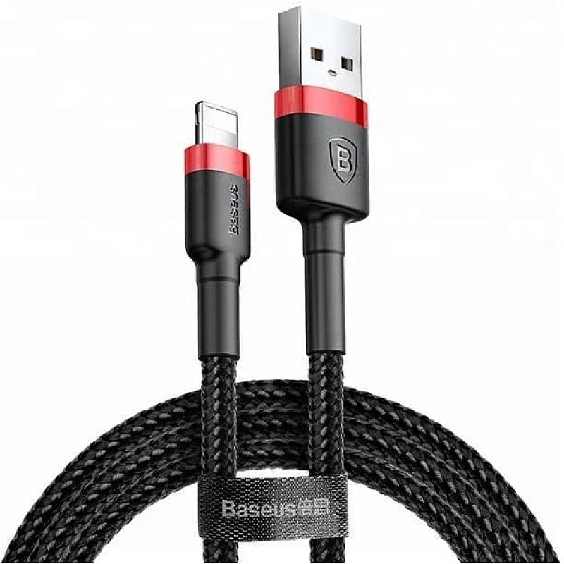 Kabelis BASEUS USB Type A M. Lightning M. 1m. melns Kabelis BASEUS USB Type A M. Lightning M. 1m. melns