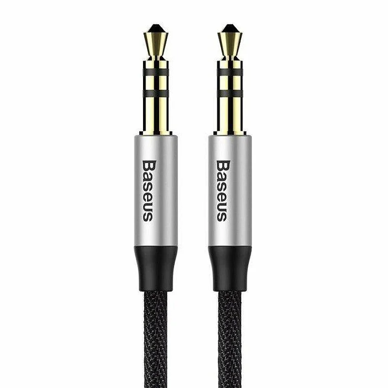 Vads BASEUS 3.5mm M. 3.5mm M. 1m. melns CAM30-BS1 Vads BASEUS 3.5mm M. 3.5mm M. 1m. melns CAM30-BS1