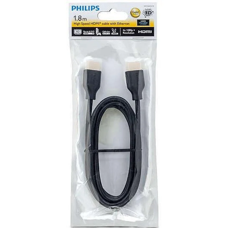 CABLE HDMI 1.8M PHILIPS SWV5401H/10 CABLE HDMI 1.8M PHILIPS SWV5401H/10