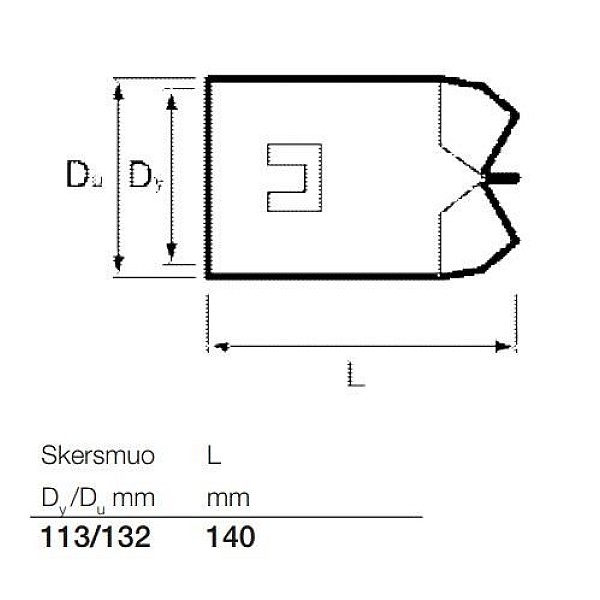 Drenažo vamzdžių aklė Wavin. Ø 113 mm