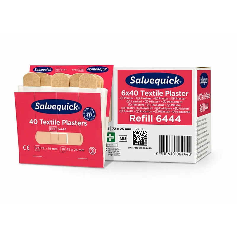 Tekstiliniai pleistrai, 40 vnt/ 1 pakuotė papildymui, Cederroth