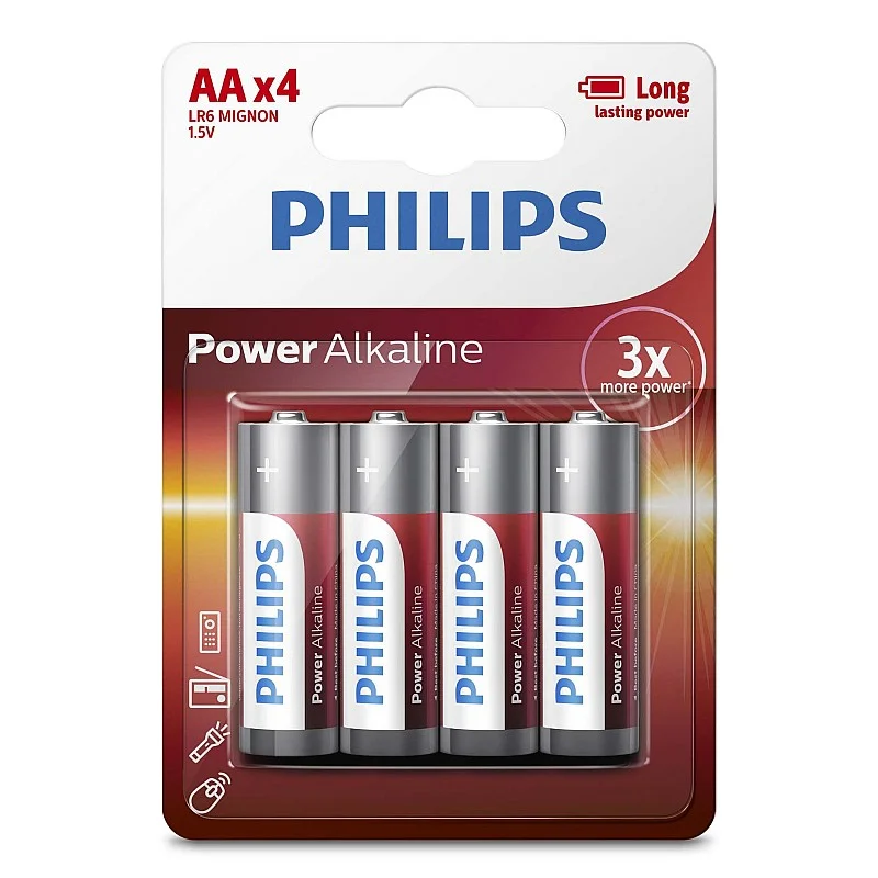 Baterija Philips AA 4gb