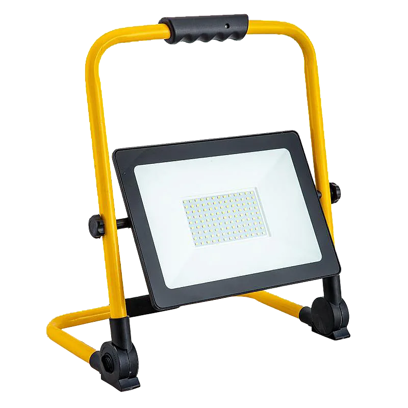 Prožektors LED 100W IP65 uz zemā statīva, melns