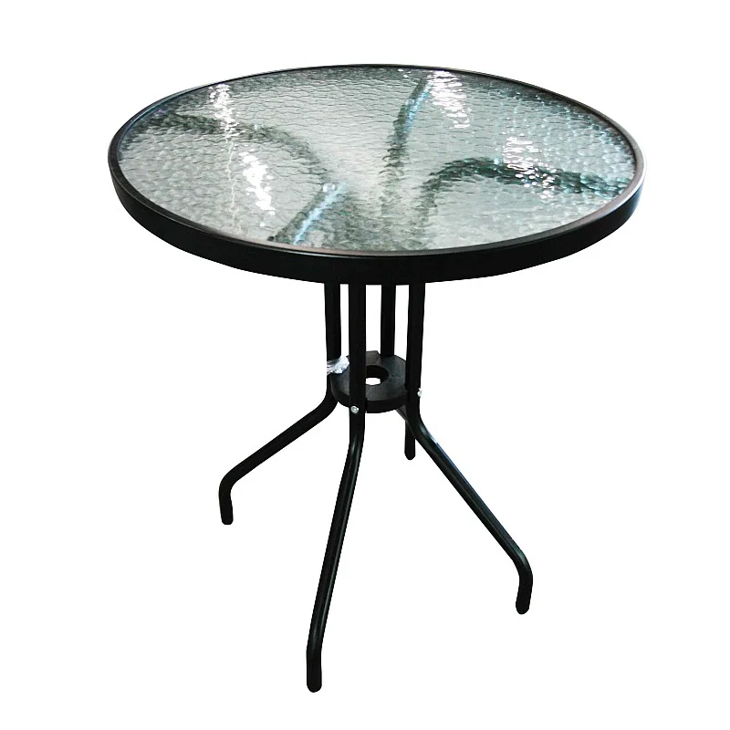 Galds 60x70cm metāla ar stikla virsmu