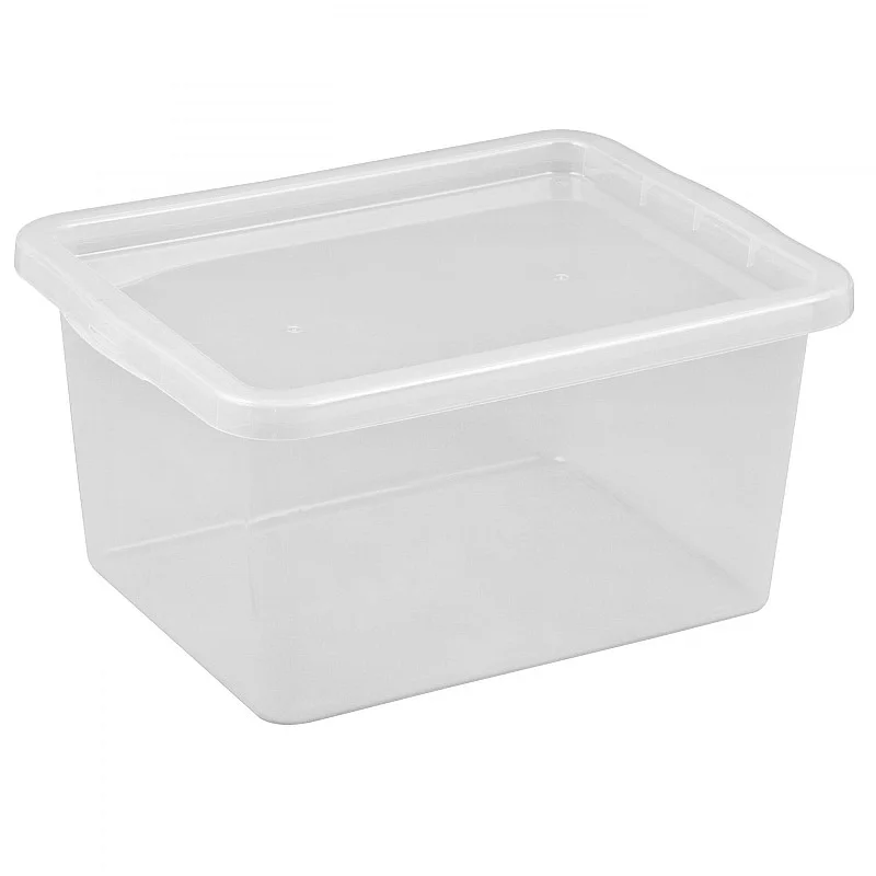 Kaste Basic 20L caurspīdīga ar vāku