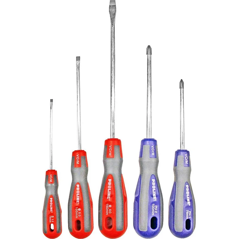 Skrūvgriežu kompl. 5gb Proline CrVMo blīster Skrūvgriežu kompl. 5gb Proline CrVMo blīster